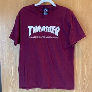 Thrasher Red Short Sleeve Tee Classic Skatewear